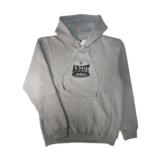 Hoodie About Expectations Gris