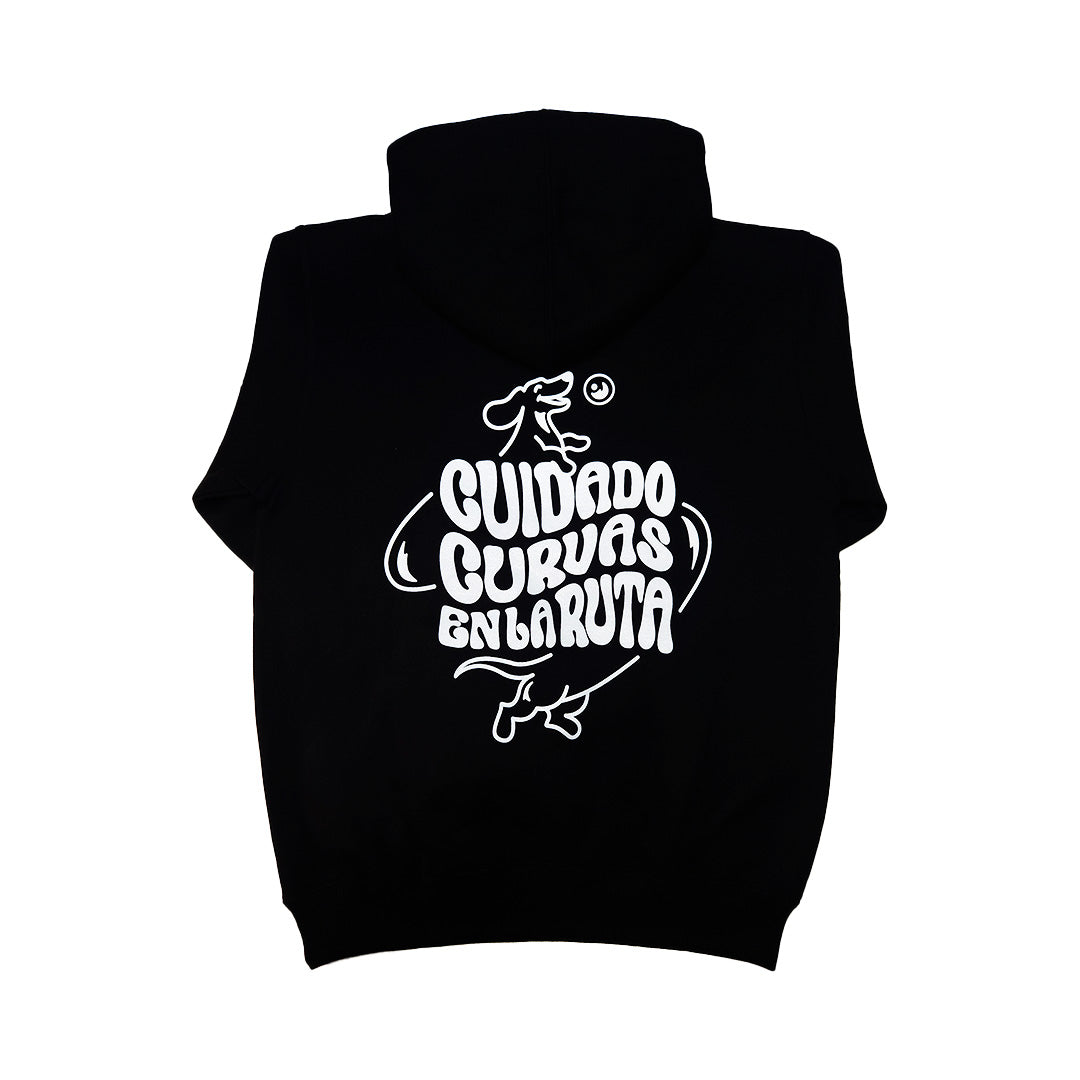 Hoodie Sin Enredos Negro