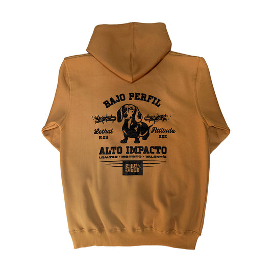 Hoodie About Expectations Camel