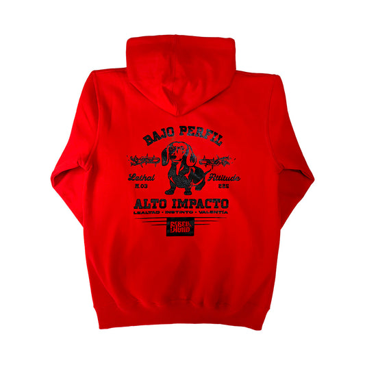 Hoodie About Expectations Rojo