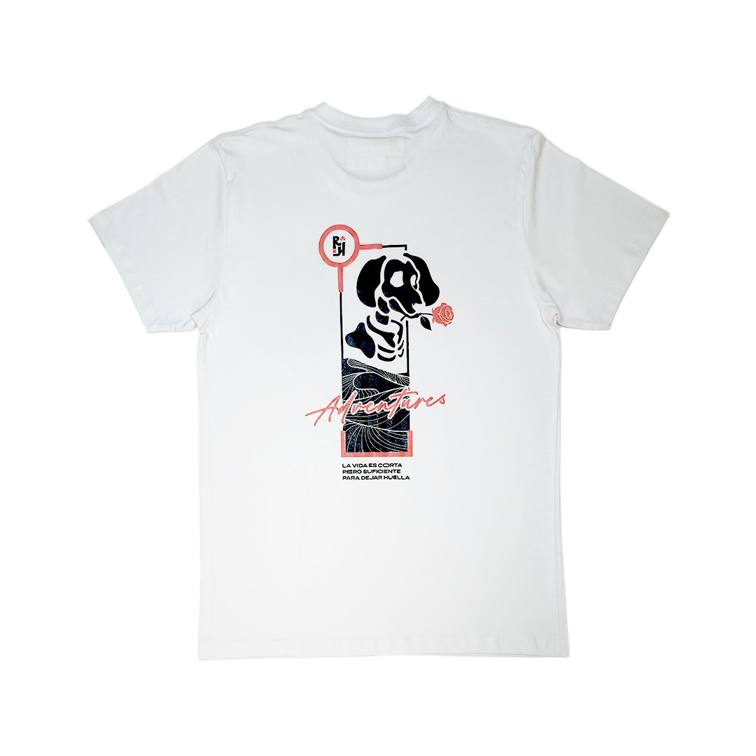 Polera Adventures Blanca