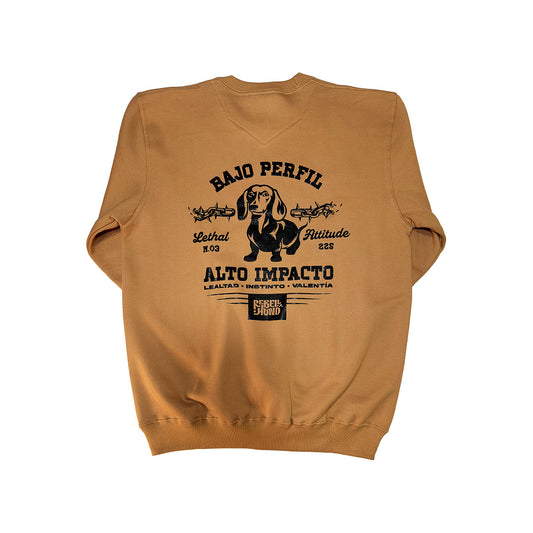 Polerón Crewneck About Expectations Camel