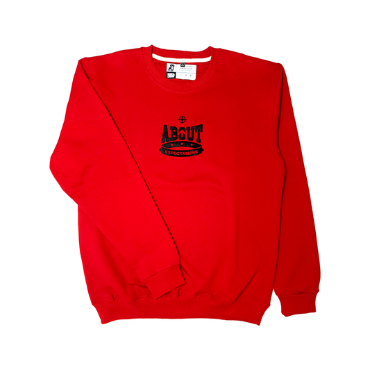 Polerón Crewneck About Expectations Rojo