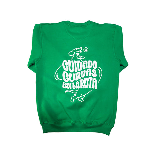 Polerón Crewneck Sin Enredos Verde Americano