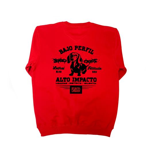 Polerón Crewneck About Expectations Rojo