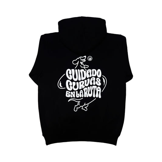 Hoodie Sin Enredos Negro