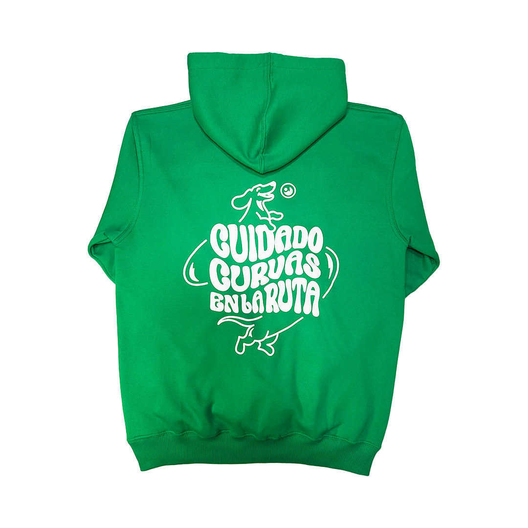 Hoodie Sin Enredos Verde Americano