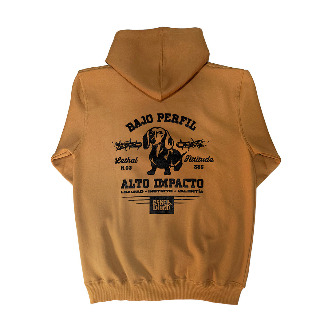 Hoodie About Expectations Camel