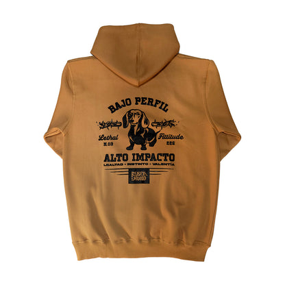 Hoodie About Expectations Camel