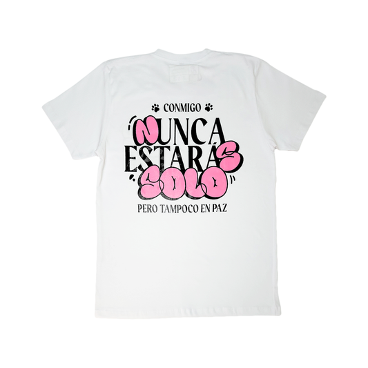 Polera Bad Dog Blanca
