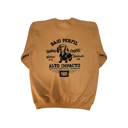 Polerón Crewneck About Expectations Camel