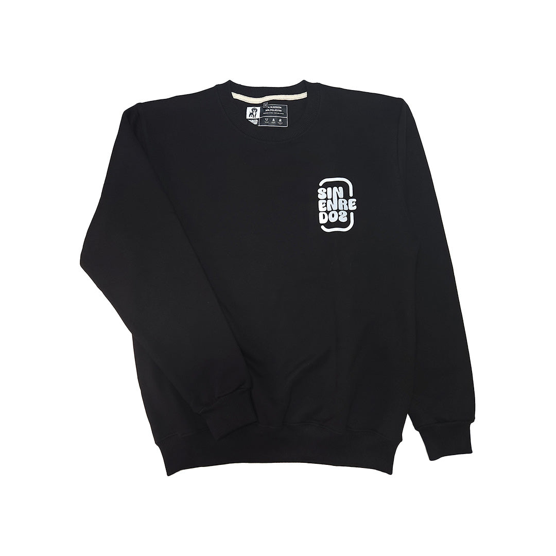 Polerón Crewneck Sin Enredos Negro