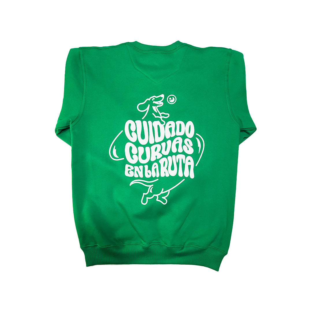 Polerón Crewneck Sin Enredos Verde Americano